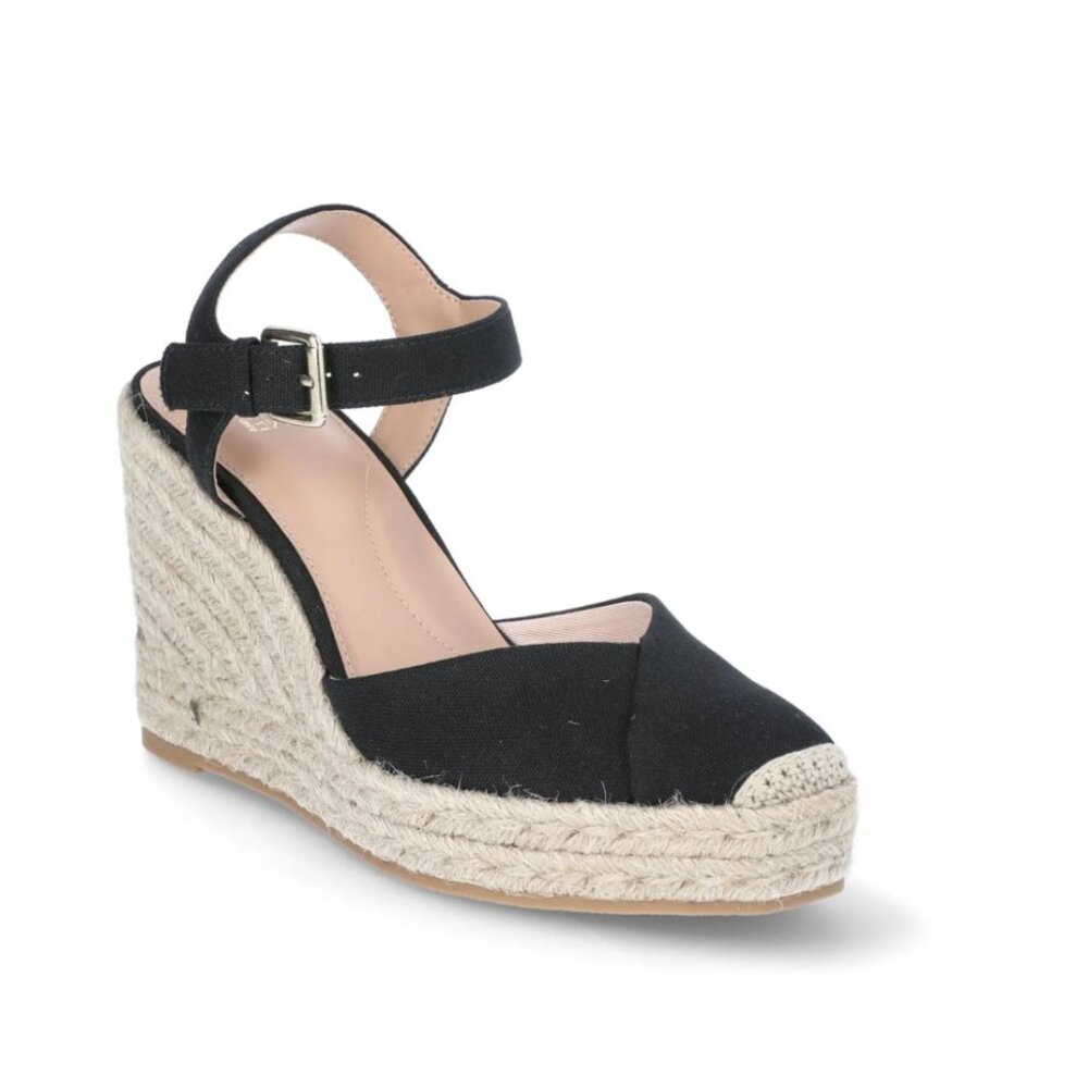 NEW Time and Tru Women's Square Toe Espadrille Wedge Sandals - Shoe Size 9